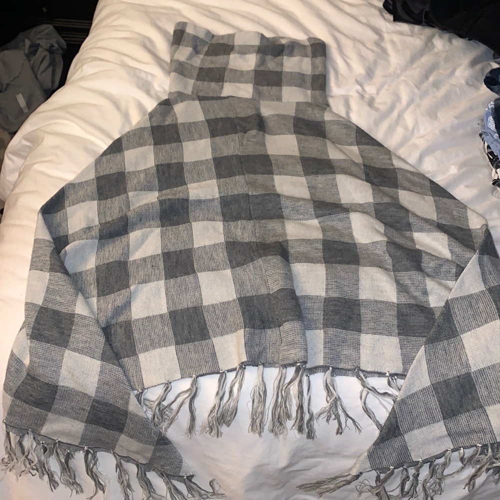 Plaid Poncho